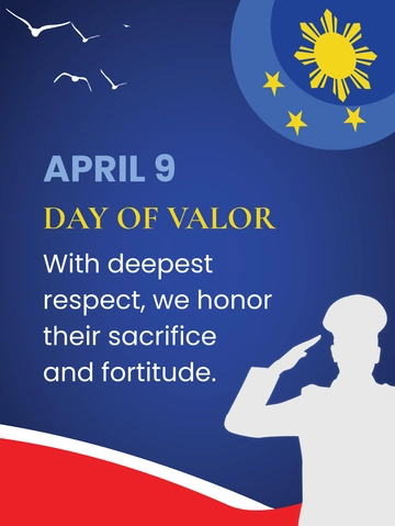 Free Day of Valor  Threads Post Template to Edit Online