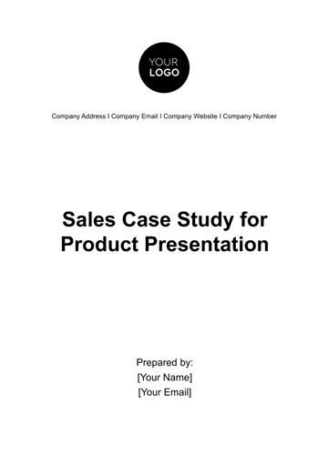 Free Sales Case Study for Product Presentation Template to Edit Online