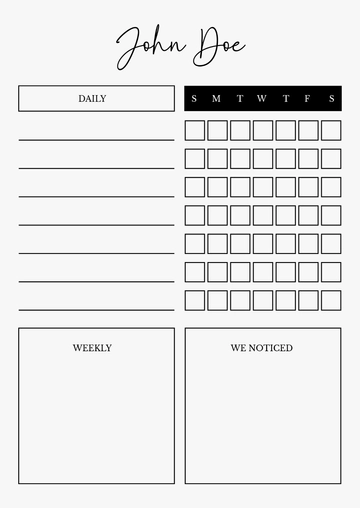 Free Chore Chart Template to Edit Online