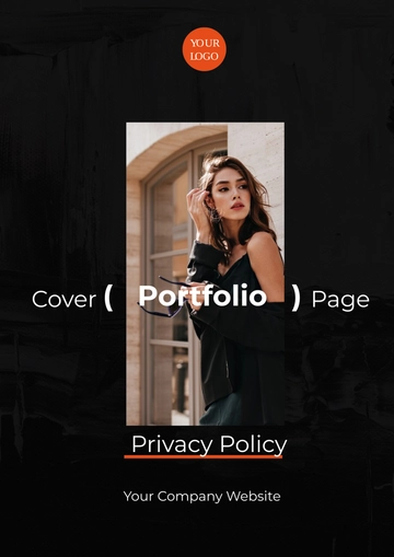Free Portfolio Privacy Policy Cover Page Template to Edit Online