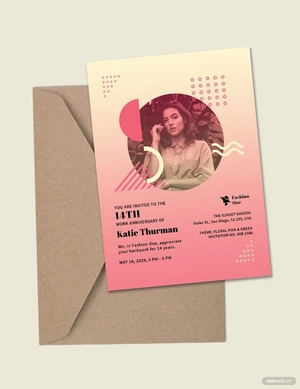 Work Anniversary Invitation Template