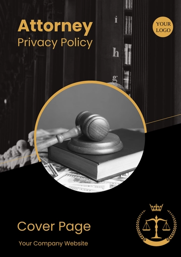 Free Attorney Privacy Policy Cover Page Template to Edit Online