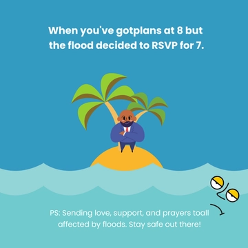 Free Flood Meme Template to Edit Online
