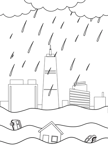 Free Flood Drawing Template to Edit Online