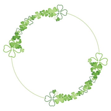 Free Shamrock Border Clipart Template to Edit Online