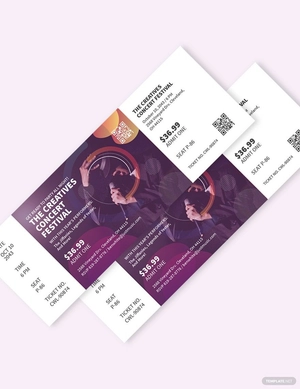 Creative Concert Ticket Template