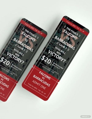 Sports Event Ticket Template