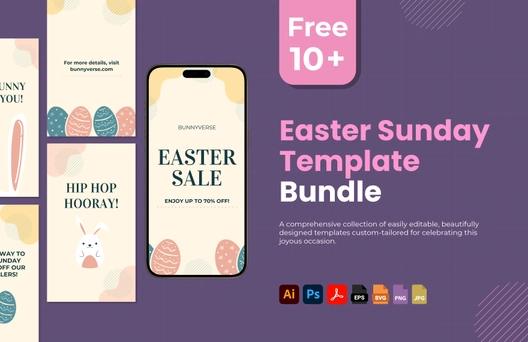 10+ Easter Sunday Template Bundle