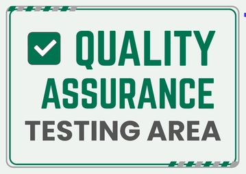 Free Quality Assurance Testing Area Signage Template to Edit Online