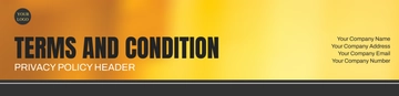 Free Terms And Conditions Privacy Policy Header Template to Edit Online