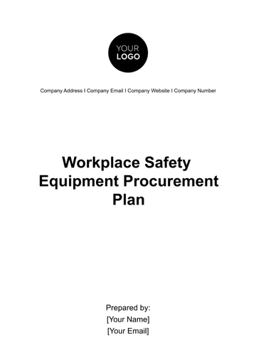 Free Workplace Safety Equipment Procurement Plan Template to Edit Online