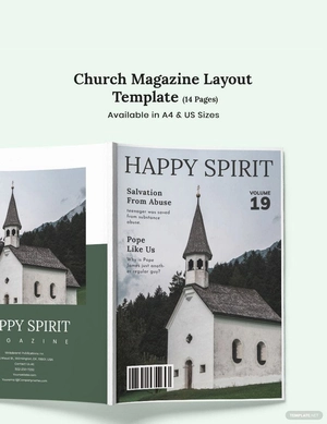 Church Magazine Layout Template
