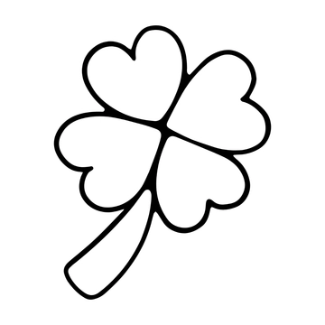 Free Shamrock Outline Template Clipart to Edit Online