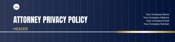 Free Attorney Privacy Policy Header Template to Edit Online