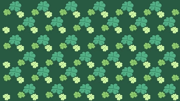 Free Green Shamrock Pattern Background Template to Edit Online