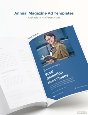 Annual Magazine Ads Template