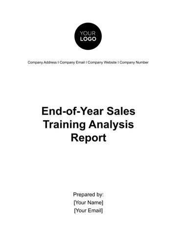Free End-of-Year Sales Training Analysis Report Template to Edit Online