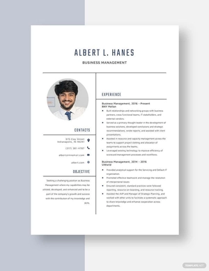 Business Management Resume