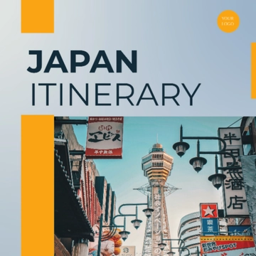 Free 1 Month Japan Itinerary Template to Edit Online