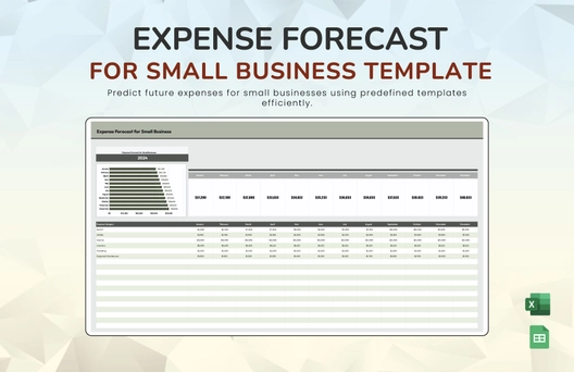 Expense Forecast for Small Business Template