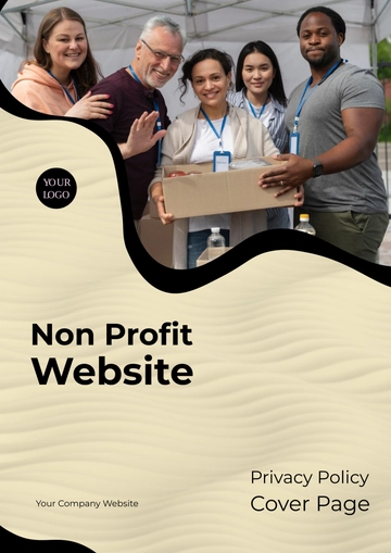 Free Non Profit Website Privacy Policy Cover Page Template to Edit Online