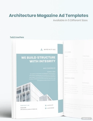 Architecture Magazine Ads Template