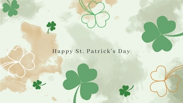 Free Shamrock Aesthetic Background Template to Edit Online | Template.net