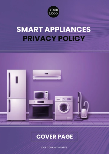 Free Smart Appliances Privacy Policy Cover Page Template to Edit Online
