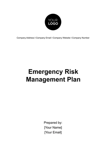 Free Emergency Risk Management Plan Template to Edit Online
