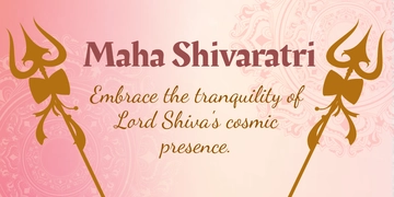 Free Maha Shivaratri X Post Template to Edit Online