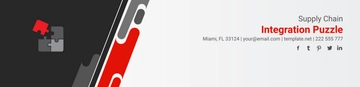 Free Supply Chain Integration Puzzle Header Template to Edit Online