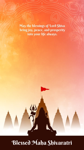 Free Maha Shivaratri Snapchat Geofilter Template to Edit Online