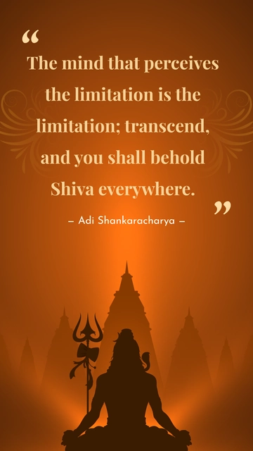 Free Maha Shivaratri Quote Template to Edit Online