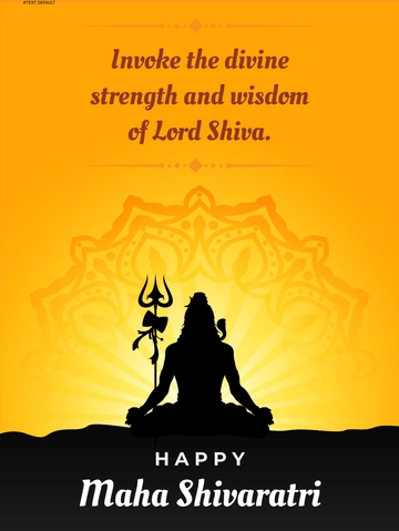 Free Maha Shivaratri Threads Post Template to Edit Online