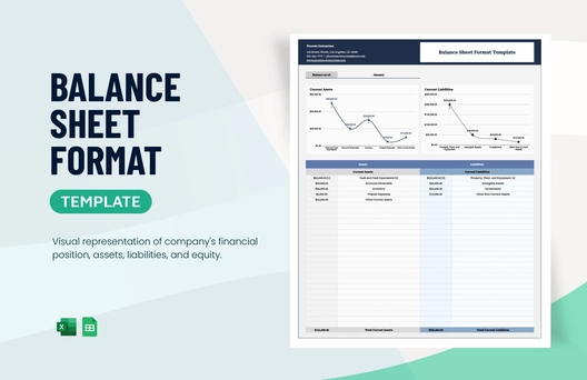 Balance Sheet Format Template