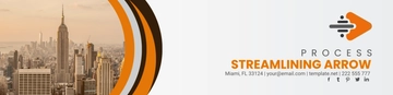 Free Process Streamlining Arrow Header Template to Edit Online