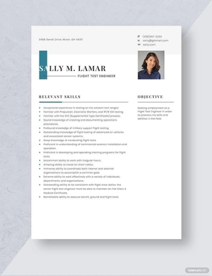 Flight Test Engineer Resume