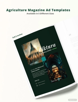 Art Magazine Ads Template