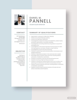 Folder Gluer Operator Resume