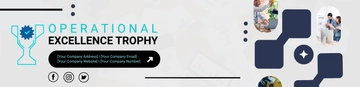 Free Operational Excellence Trophy Header Template to Edit Online