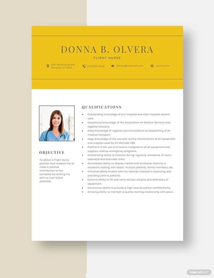 Flight Nurse Resume