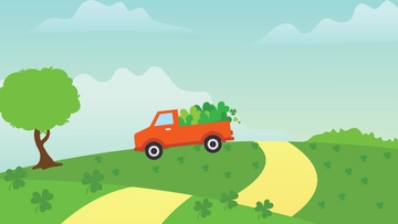 Free Shamrock Transport Background Template to Edit Online