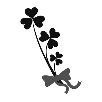 Free Shamrock Silhouette Clipart Template to Edit Online