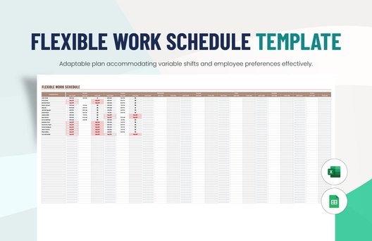 Flexible Work Schedule Template Flexible Work Schedule Template