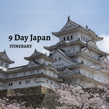 Free 9 Day Japan Itinerary Template to Edit Online