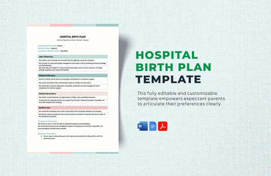 Hospital Birth Plan Template