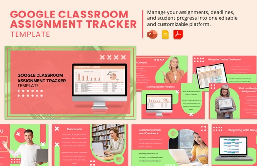 Google Classroom Assignment Tracker Template