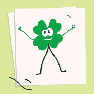 Free Shamrock Preschool Craft Template Clipart to Edit Online