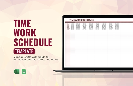 Time Work Schedule Template Time Work Schedule Template
