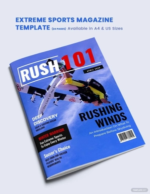 Extreme Sports Magazine Template